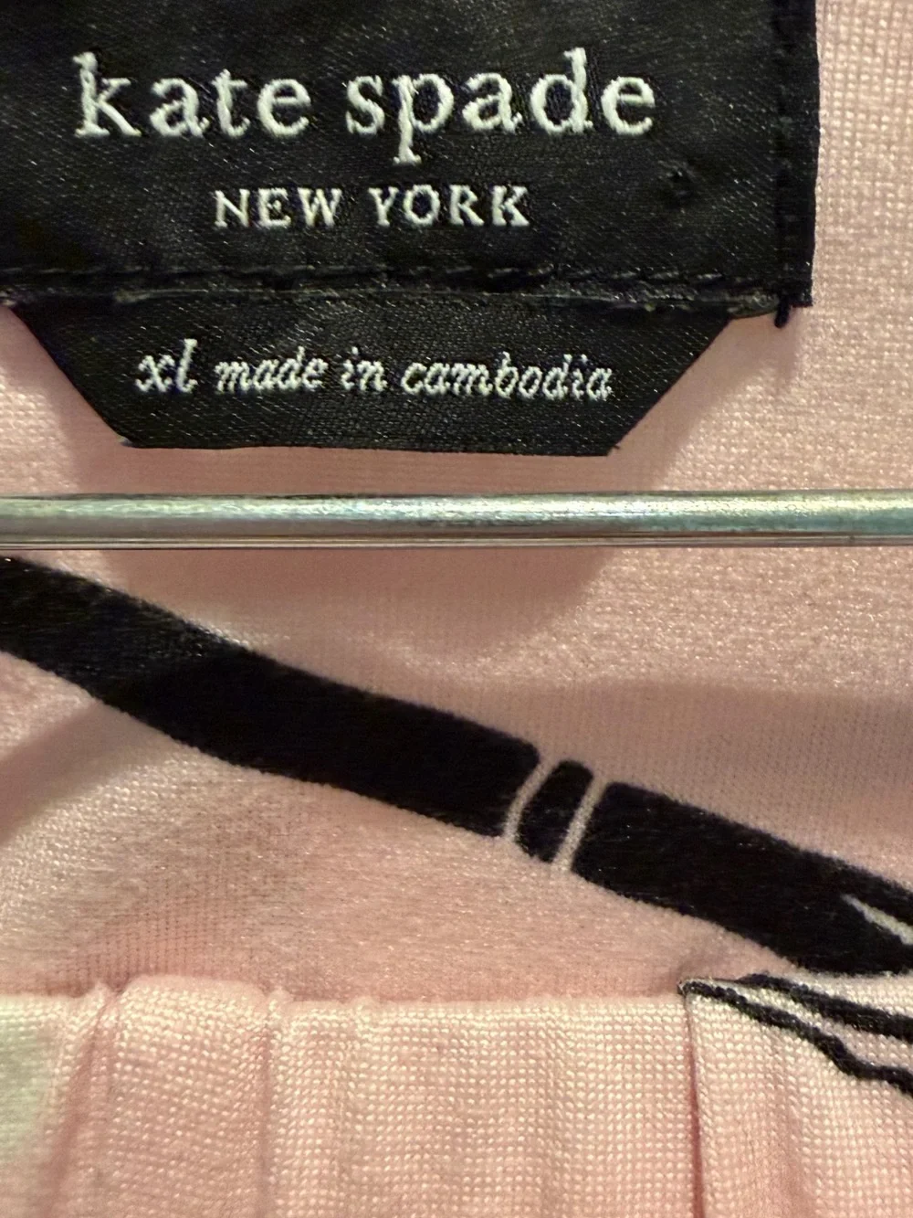 kate spade Pink Floral and Bow Print Pajama Set